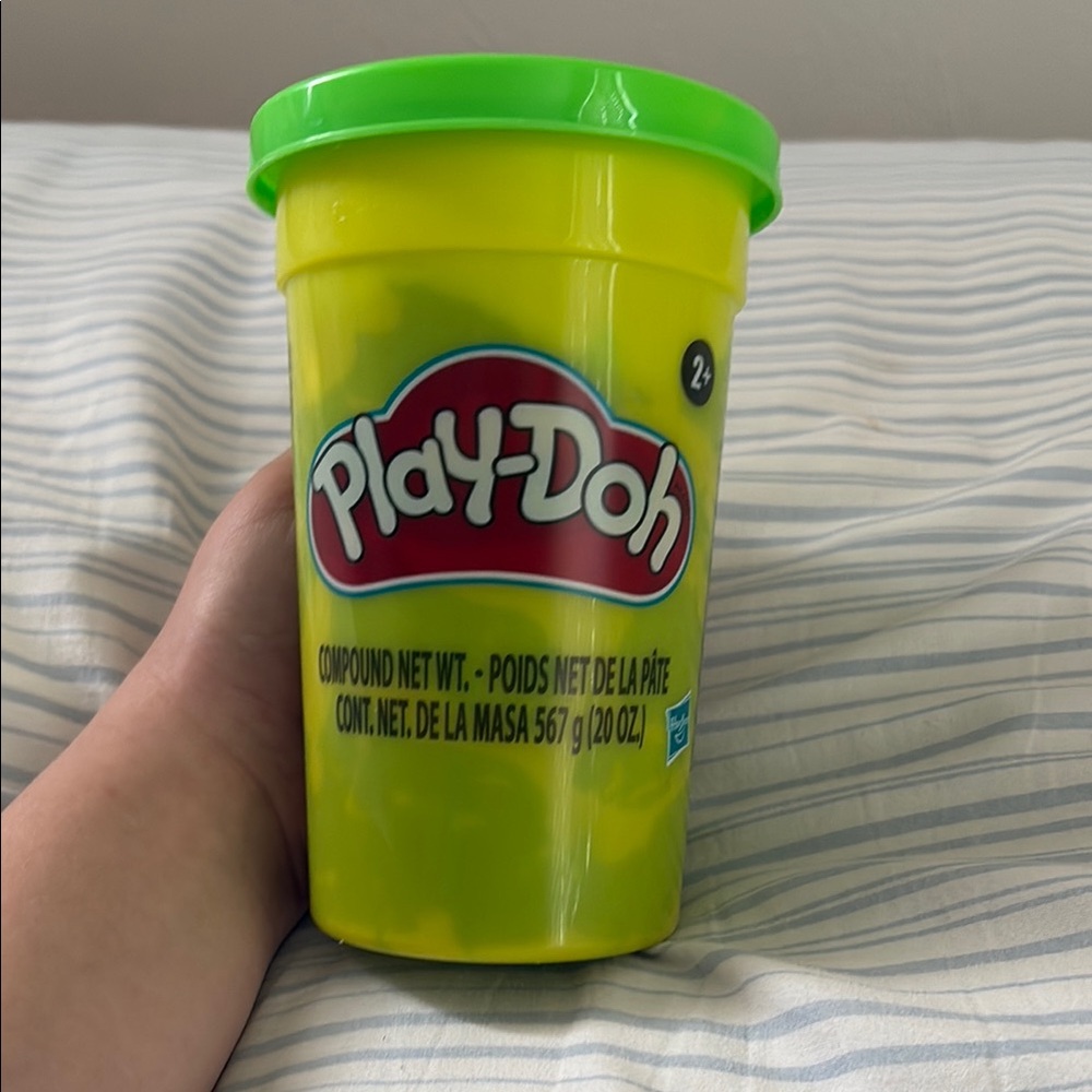 Bright Green Lid Learning Toy with Iconic Logo